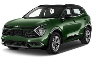 Kia Sportage, front three-quarter view