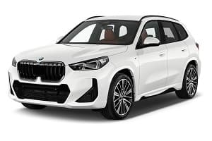 BMW IX1, front three-quarter view